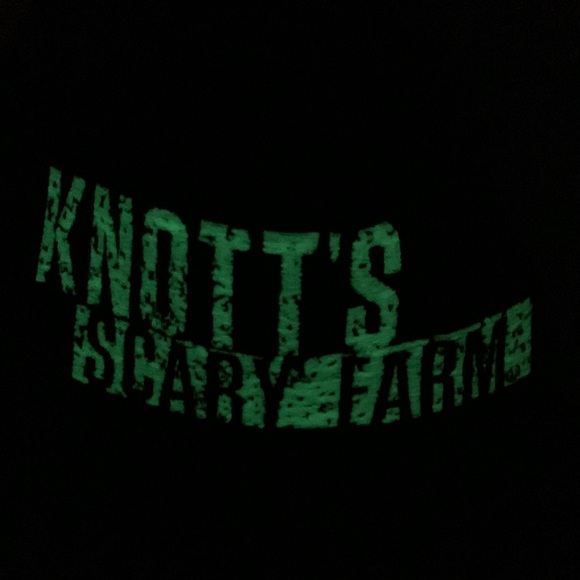 Knott’s Scary Farm Glow in the Dark Black Baseball cap, Snap back - Picture 2 of 7